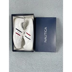 Nautica Men's White Low Cut Oxford Sneakers Size 12